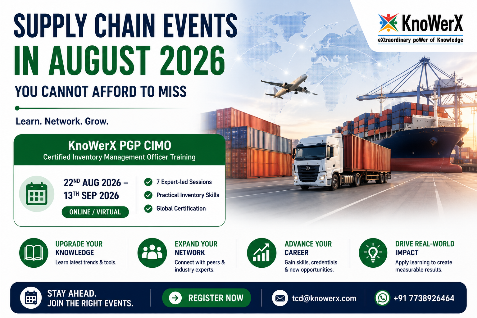 Supply Chain Upcoming Events | August 2026 Learning Opportunities | KnoWerX
