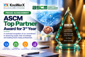ASCM Top Partner | Award for 3rd Year | KnoWerX